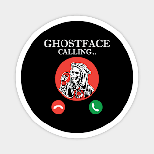 Ghostface Calling Horror Fan Magnet